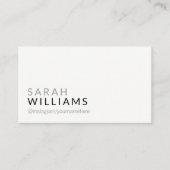 Moderne elegante accessoires visitekaartje (Voorkant)