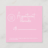 Moderne Elegante afspraakkaart met QRcode Afsprakenkaartje (Achterkant)