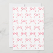 Moderne elegante afstudeerdop Roze strik Afstudere Kaart (Achterkant)