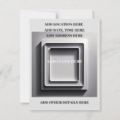 Moderne Elegante Afstudeerfeest  Kaart (Achterkant)