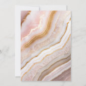 Moderne Elegante Agaat Marmeren Bruiloft Kaart (Achterkant)