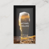 Moderne Elegante Ambachtelijke Brouwerij Bier Cust Visitekaartje (Voorkant)