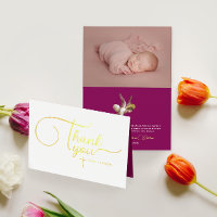 Moderne elegante Angel Baby doop Dank u script