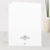 Moderne elegante aquamarijn gevouwen bedankkaarten bedankkaart (Achterkant)