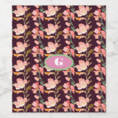 Moderne Elegante Aquarel Wijn Etiket (Enkel label)