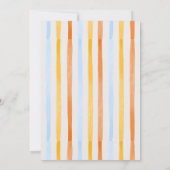 Moderne elegante Arch Denim & Spritz zomerverjaard Kaart (Achterkant)