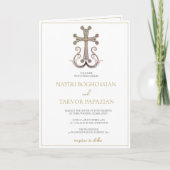 Moderne Elegante Armeense Kruisbruiloft (Voorkant)