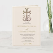 Moderne Elegante Armeense Kruisbruiloft (Voorkant)