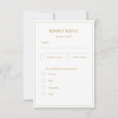 Moderne Elegante Armeense Kruisbruiloft RSVP Kaartje (Achterkant)