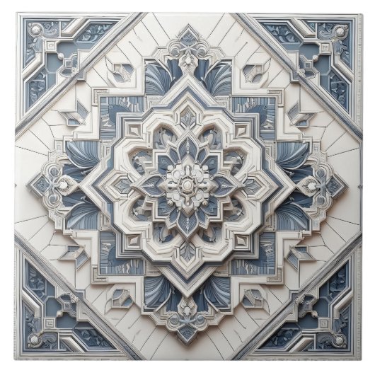 Moderne Elegante Art Deco Cirkel Lijnen Alle Grijz Tegeltje (Voorkant)