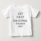 moderne elegante baby eerste kerstmis (Voorkant)