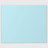 Moderne Elegante Babyblauwe Effen Kleur Sjabloon C Cadeaupapier (Vlak)