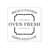 Moderne elegante bakkerij Home Living Rubberstempel (Afrduk)