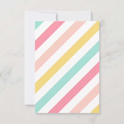 Moderne elegante ballonnen eerste foto op zaterdag kaart (Achterkant)