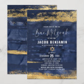 Moderne elegante bar mitswa uitnodiging (Voorkant / Achterkant)