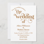 Moderne elegante "Be our Guest" bruiloft uitnodigi Kaart (Voorkant)