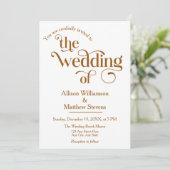 Moderne elegante "Be our Guest" bruiloft uitnodigi Kaart (Staand voorkant)