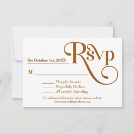 Moderne elegante "Be our Guest" bruiloft uitnodigi RSVP Kaartje