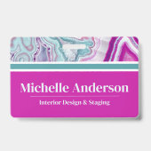 Moderne elegante bedrijfsnaam badge (Front)