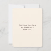 Moderne Elegante Bedrijfsnaam Monogram | donkerbru Bedankkaart (Achterkant)