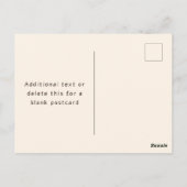 Moderne Elegante Bedrijfsnaam Monogram | donkerbru Briefkaart (Achterkant)