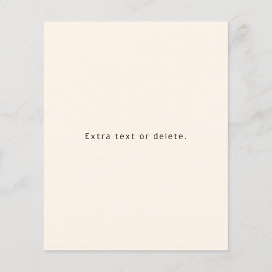 Moderne Elegante Bedrijfsnaam Monogram | donkerbru Flyer (Achterkant)