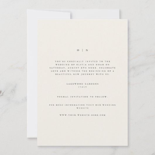 Moderne & Elegante Beige Dank u Kaart (Achterkant)