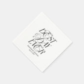 Moderne Elegante Beste dag ooit Calligrafie Bruilo Servet (Hoek)