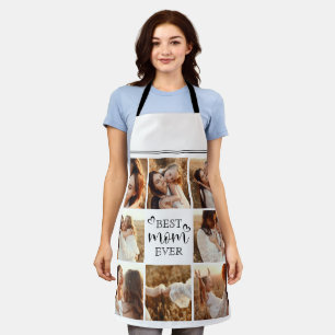 Moderne Elegante Beste Moeder Ooit Aangepaste Foto Schort