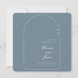 Moderne Elegante Bewaar de Datum Trouwkaart Save The Date