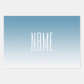 Moderne Elegante bewerkbare Tekst & Ombre Kleur Inpakpapier Vel (Voorkant 3)