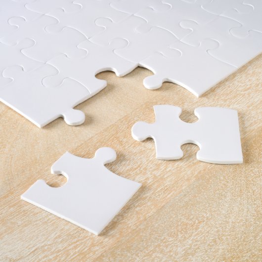 Moderne Elegante bewerkbare Tekst & Ombre Kleur Legpuzzel (Zijkant)