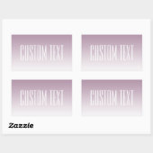 Moderne Elegante bewerkbare Tekst & Ombre Kleur Rechthoekige Sticker (Vel)