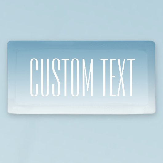 Moderne Elegante bewerkbare Tekst & Ombre Kleur Spandoek