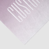 Moderne Elegante bewerkbare Tekst & Ombre Kleur Tissuepapier (Detail)