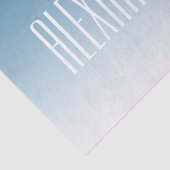 Moderne Elegante bewerkbare Tekst & Ombre Kleur Tissuepapier (Detail)