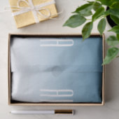 Moderne Elegante bewerkbare Tekst & Ombre Kleur Tissuepapier (Geschenk)