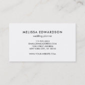 Moderne elegante blauw rode waterverf professional visitekaartje (Achterkant)