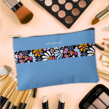 Moderne Elegante Blauwe Bloempatroon