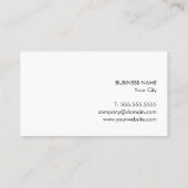 Moderne Elegante Blauwe Faux Gouden Lijn Consultan Visitekaartje (Achterkant)