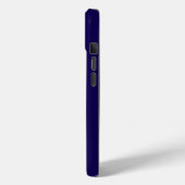 Moderne Elegante Blauwe Monogram Eerste Letters Case-Mate iPhone Case (Achterkant / Links)