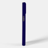 Moderne Elegante Blauwe Monogram Eerste Letters Case-Mate iPhone Case (Achterkant / Rechts)