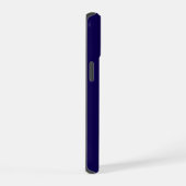 Moderne Elegante Blauwe Monogram Eerste Letters iPhone 15 Case (Rechterkant)