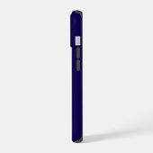 Moderne Elegante Blauwe Monogram Eerste Letters iPhone 15 Case (Linkerkant)