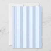 Moderne Elegante Blauwe Witte Foto Afstudeer Aankondiging (Achterkant)