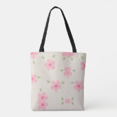Moderne Elegante Bloem Tote Bag (Achterkant)