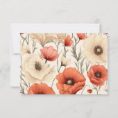 Moderne Elegante Bloemen Bloemen Bedankkaart (Achterkant)