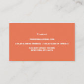 Moderne Elegante Bloemen Bloemen Visitekaartje (Achterkant)