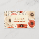 Moderne Elegante Bloemen Bloemen Visitekaartje (Voorkant)