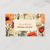 Moderne Elegante Bloemen Bloemen Visitekaartje (Voorkant)